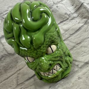 Biggs Tiki Medusa Snakes Tiki Mug Imported Green Lizard Glaze